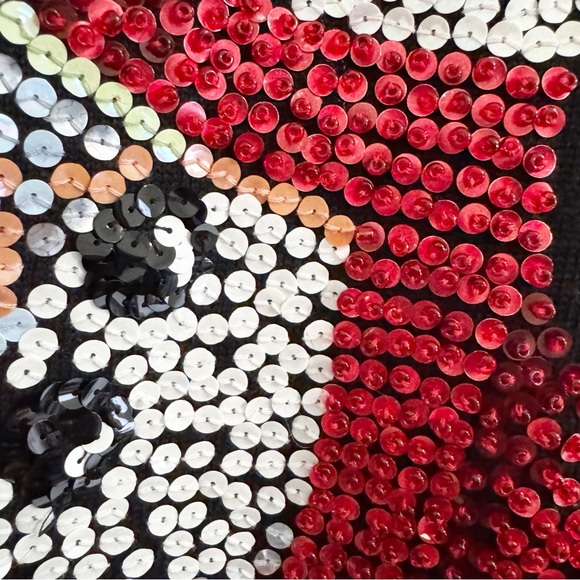 Michael Simon Vintage Sequin Snowman Top Small - Picture 3 of 11